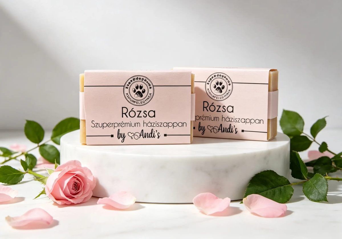 Szuperprémium rózsás háziszappan